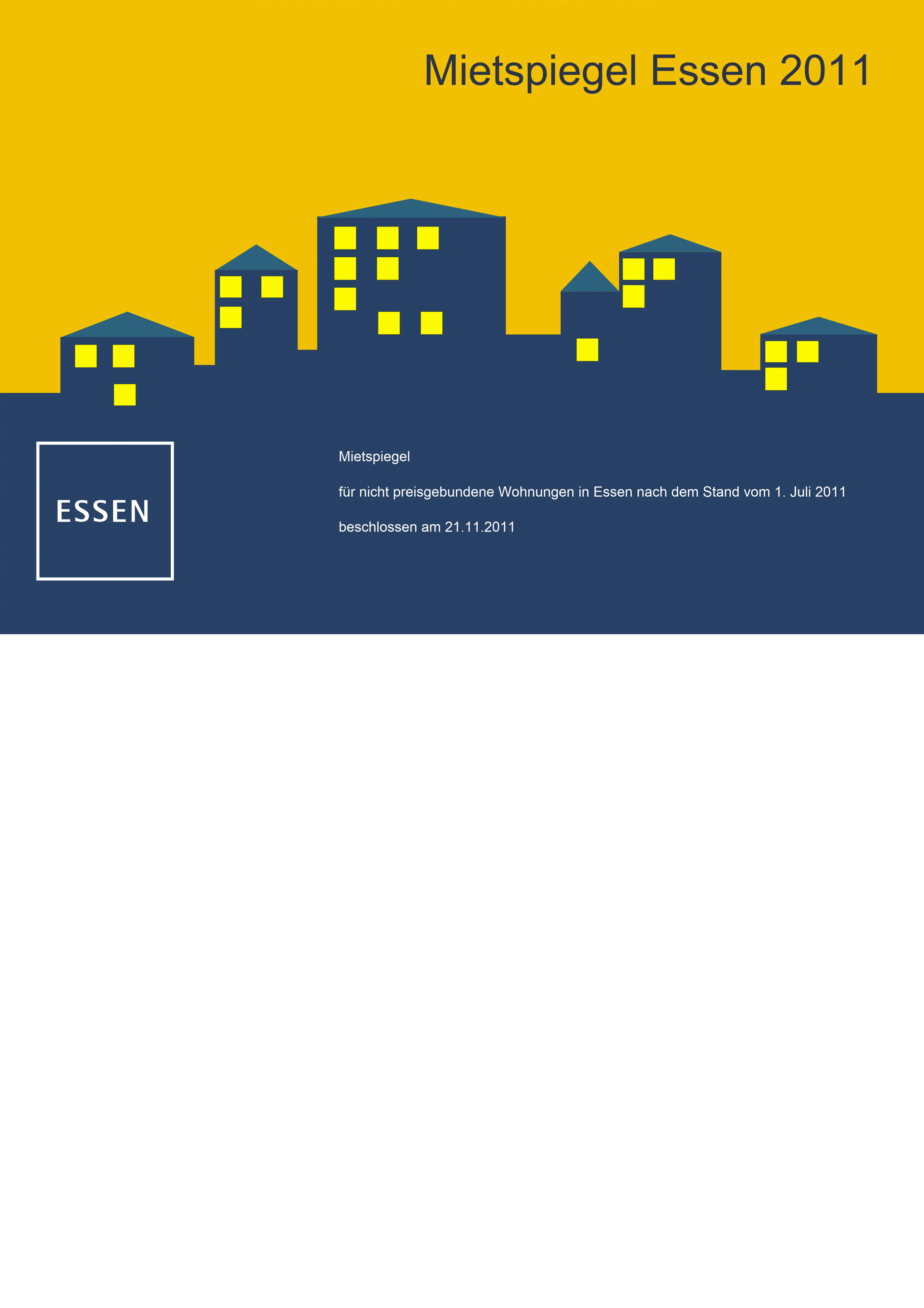 Titelseite Mietspiegel 2011